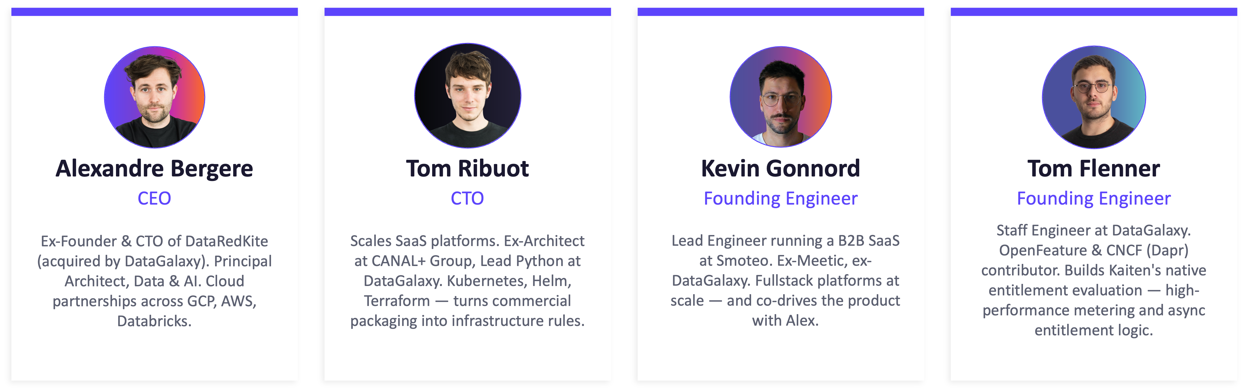 The control plane every B2B SaaS runs on — kaiten.sh (light theme).