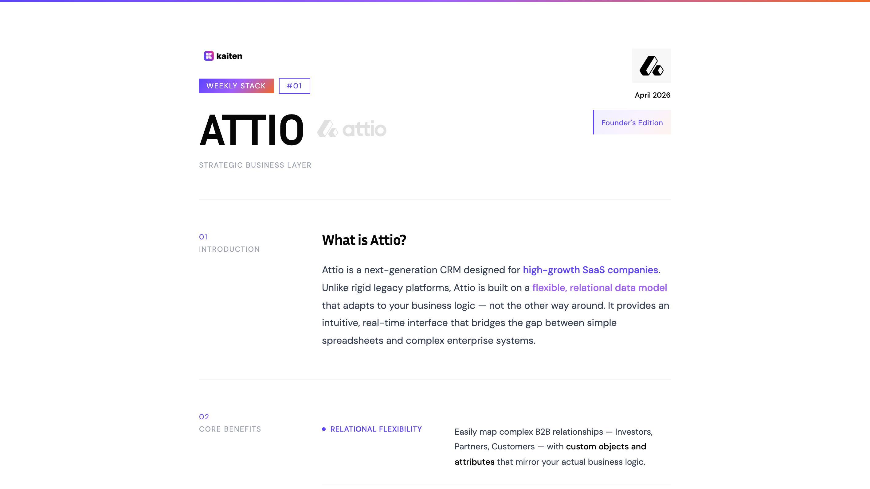 Attio — The CRM That Thinks Like a Database