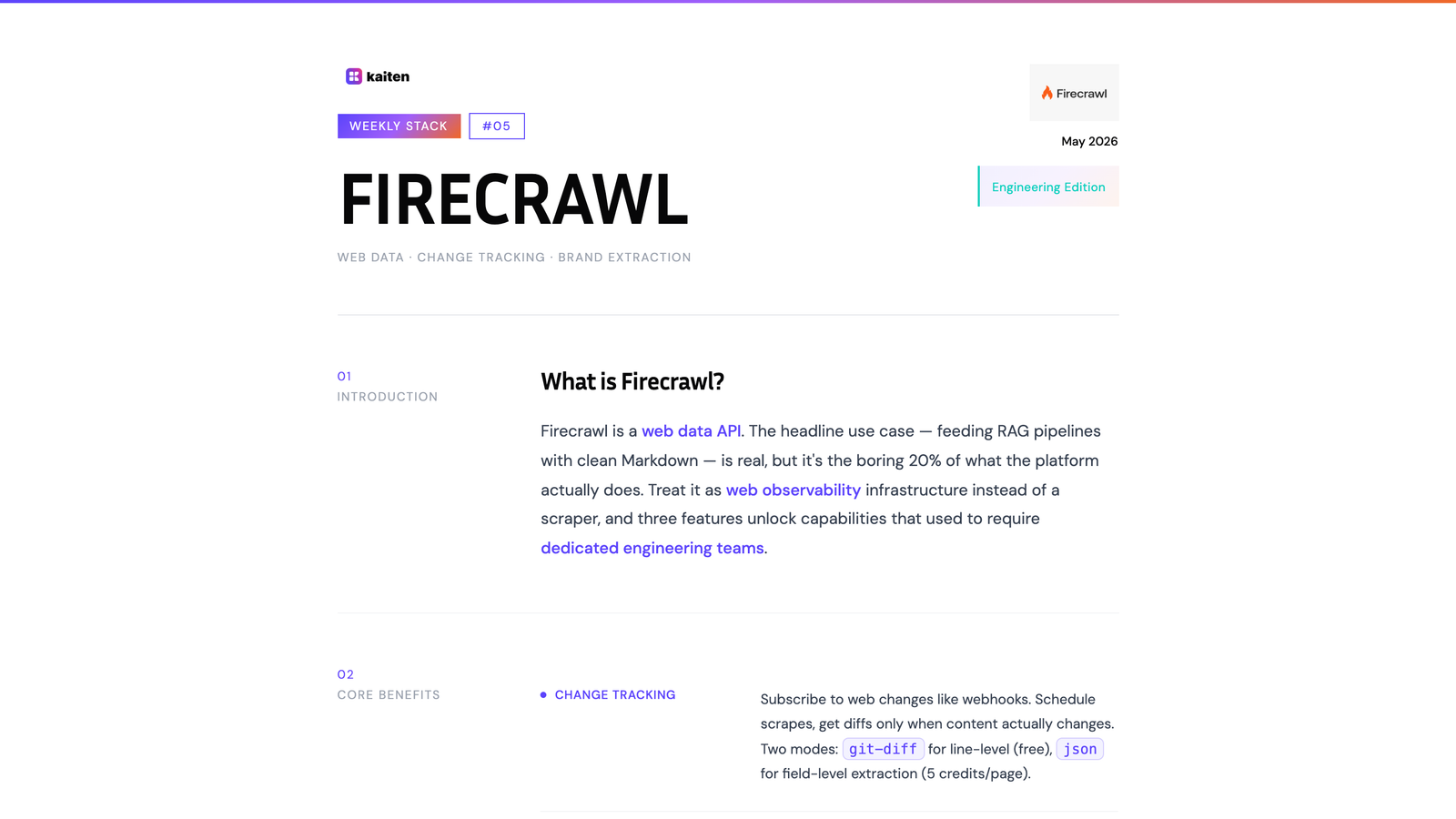 Firecrawl — Stop Treating It Like a Scraper. It's a Web Observability Platform. (light theme)
